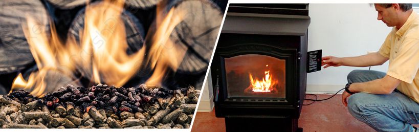 Biomass Pellets are Used in Home Fireplaces