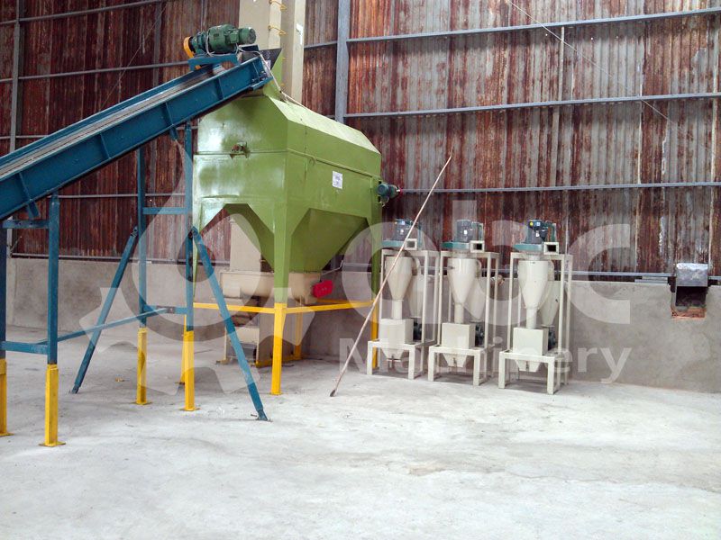 cleaning sieve machine for biomass and wood raw materials