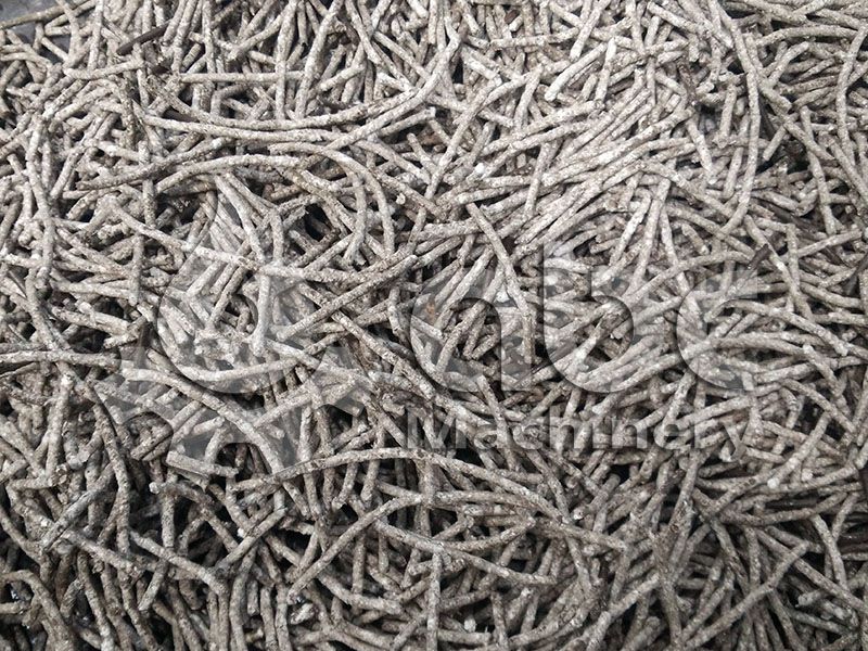 long paper pellets produced in Test one