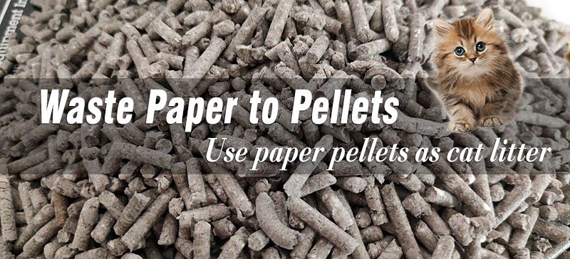 make paper pellets for cat litter and animal bedding uses