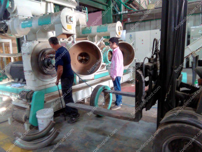 pellet mill installing