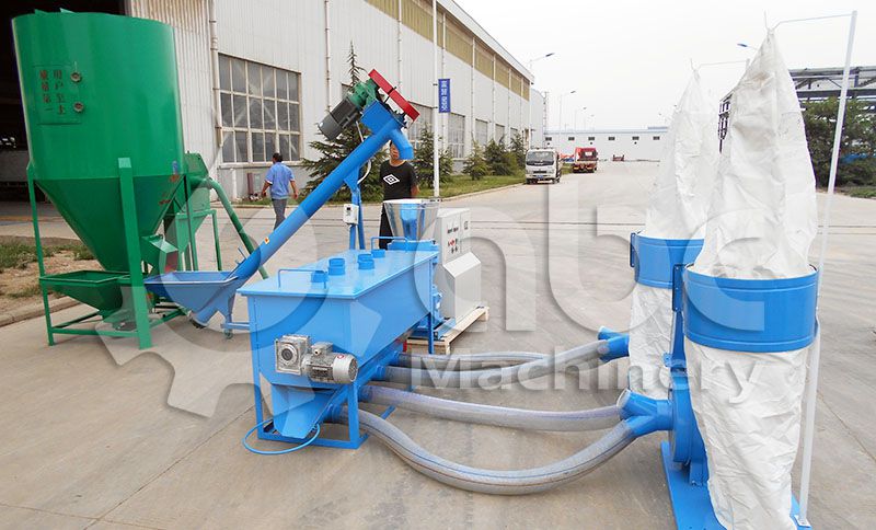 small feed mill plant for making poultry and cattle feed pellets