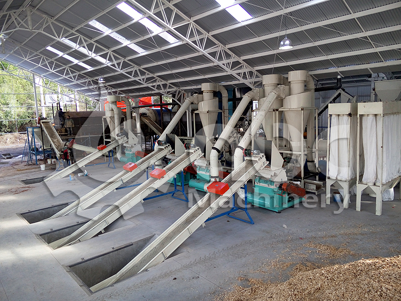 6TPH wood pellet making project in Chile