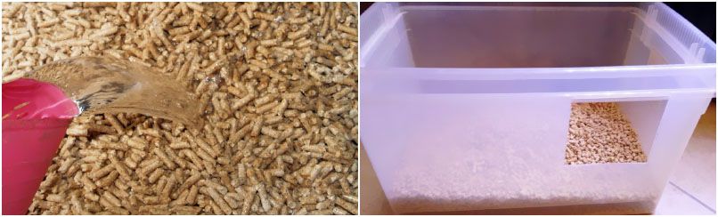 water absorption capability of animal wood pellet bedding