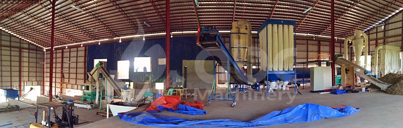 biofuel pellet machine line in construction