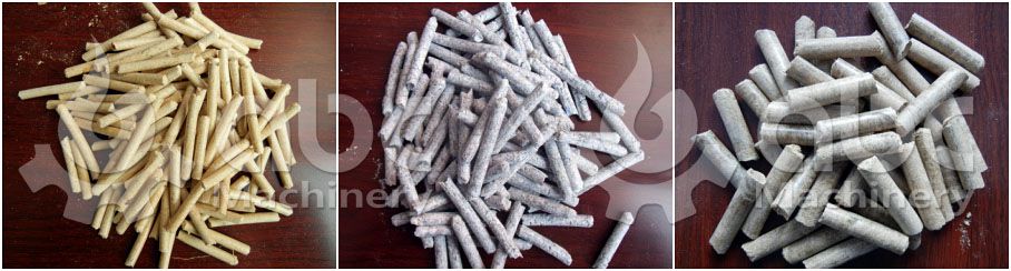 manufactured biomass pellets sample