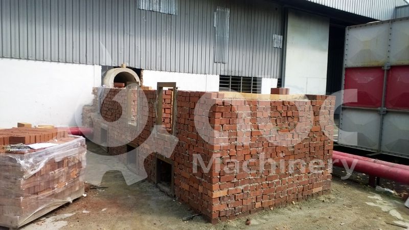 construction of biomass stove for drying production
