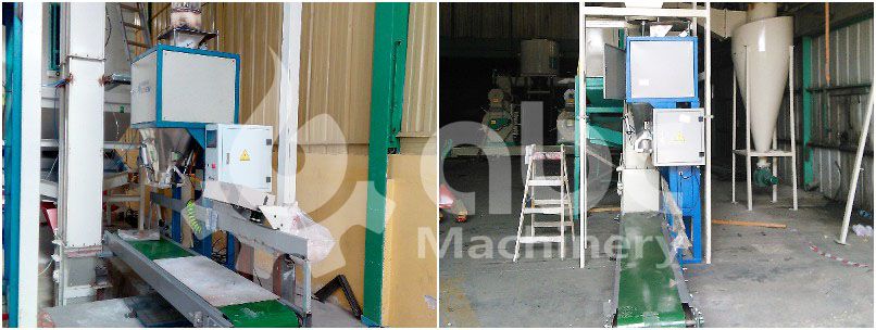 auto biomass wood pellets bagging machine