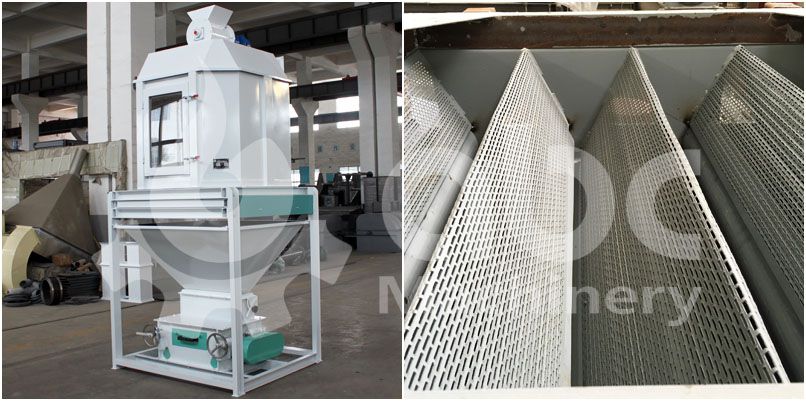 cooling machine for poultry feed pelletizer