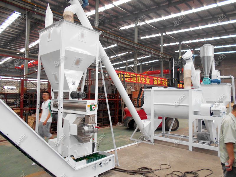 cow feed pellet machine  for commercial livestock feed processing line