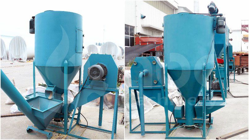 crushing machine of this small animal feed pellet production plant
