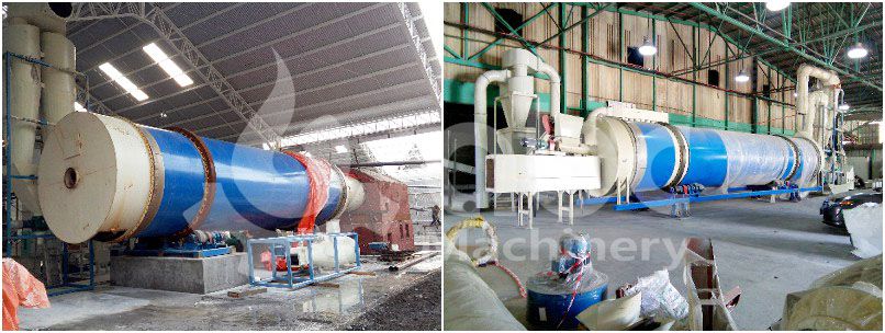drum dryer for commercial scale turnkey wood pellet line project