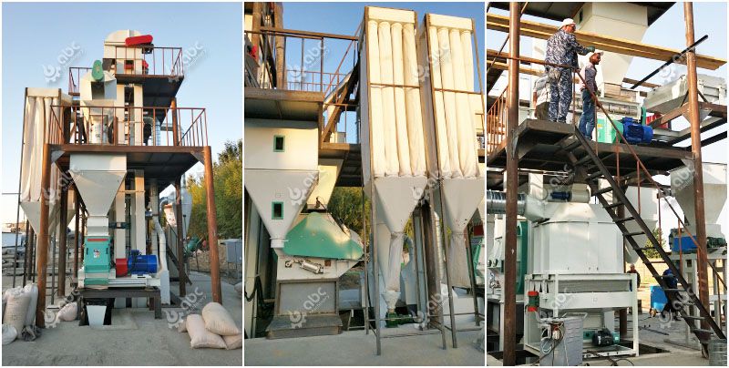 feed crushing, mixing and pelletizing machine