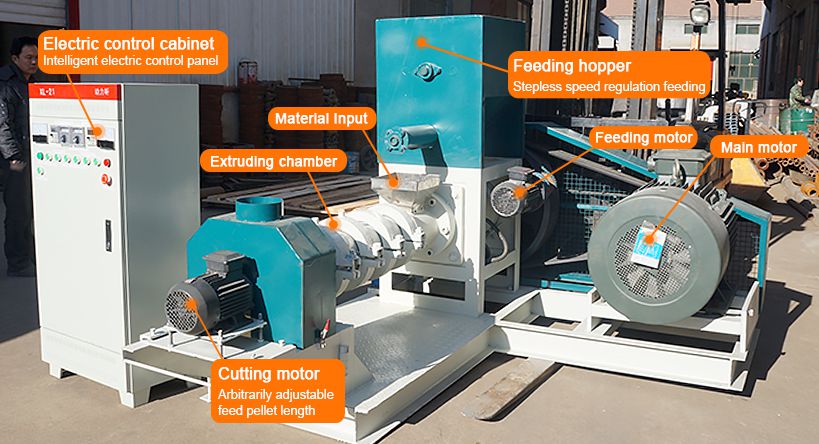 Floating Sinking Fish Feed Pellet Machinery