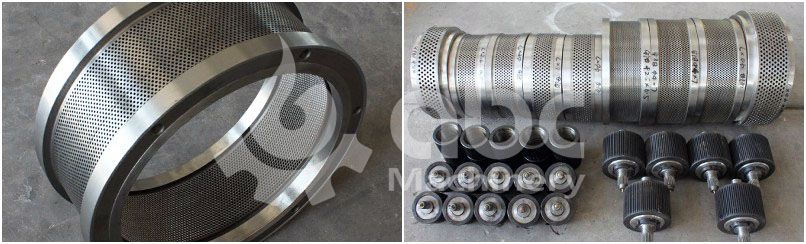 livestock feed pellet mill spare parts - ring die and press rollers