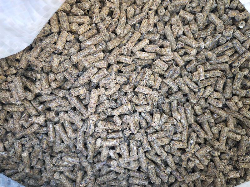 produced mash feed or pellet feed