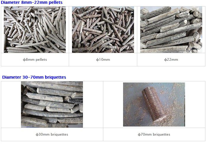 pellets and briquettes