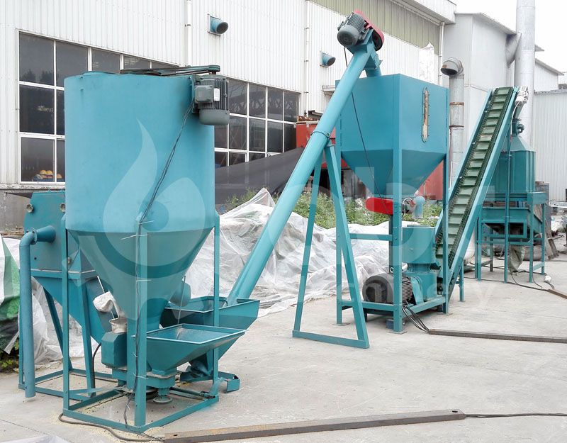 poultry feed pellet making machine - vertical fodder mixing equiplent