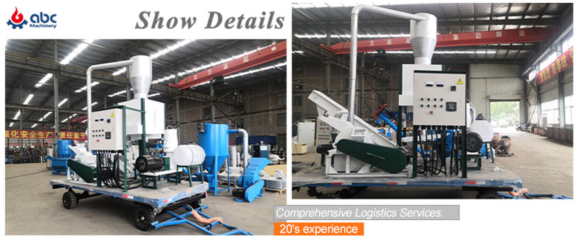 induction of biomass mobile pellet making equipment 