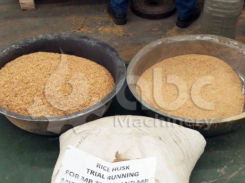 rice husks for making biomass pellets