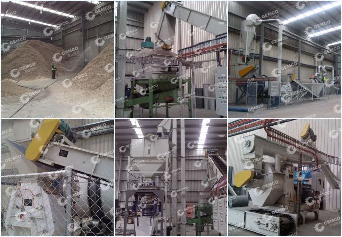 sawdust pellet production plant