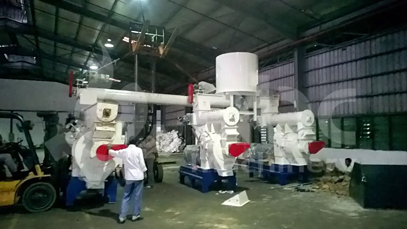 3 set of wood pellet machines included in the project