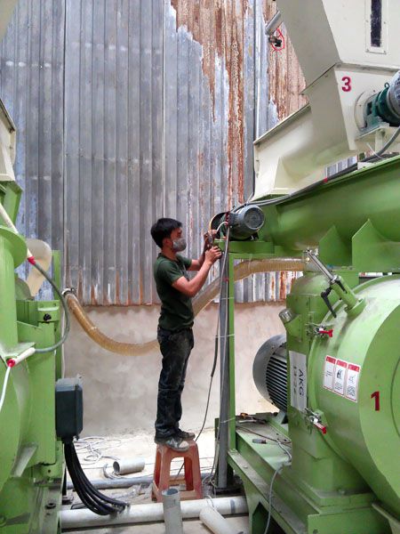 wood pellet processing equipment for large sized factory mill