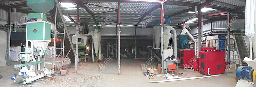 woodo pellet processing line setup UK