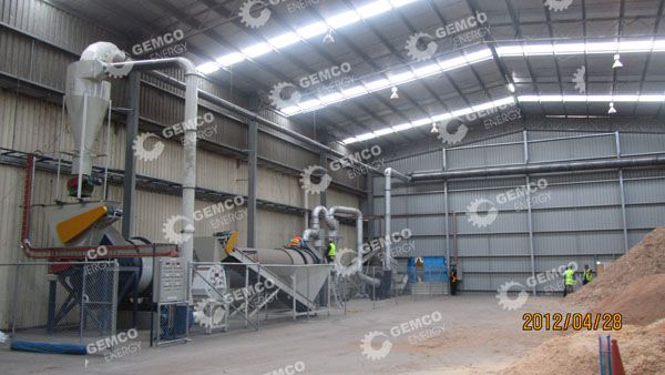 sawdust pellet plant